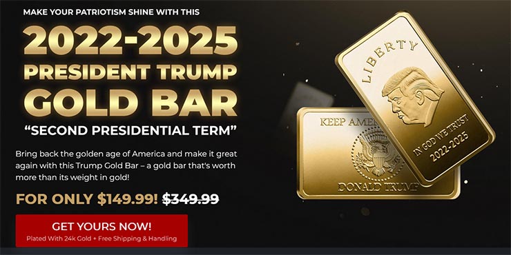 Trump Gold Bar