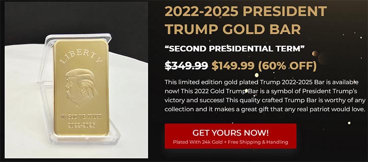 Trump Gold Bar