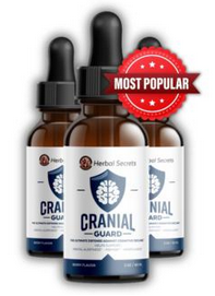 CranialGuard dietary supplement, designed to support brain health, memory, and cognitive function with 13 natural, brain-boosting ingredients.