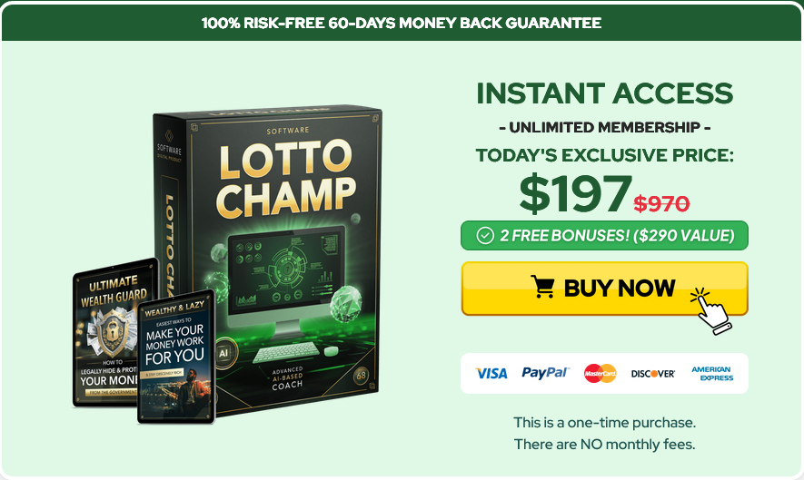 LottoChamp uses data-driven insights and predictive algorithms to help you make smarter lottery picks and increase your chances of winning.